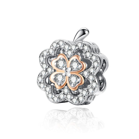 925 Sterling Silver Zircon Beaded Diy Bracelet Charm