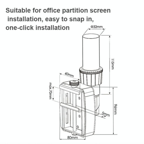 Adjustable Monitor Slide Rail Bracket For Easy Lifting And Rotation