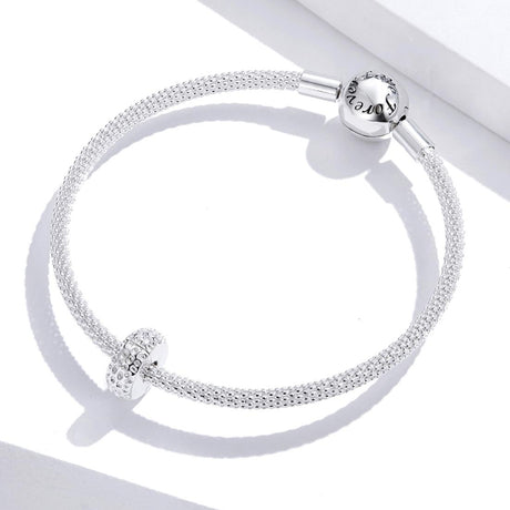 925 Sterling Silver Simple Bead Pendant For Diy Bracelets And Necklaces