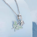 925 Sterling Silver Natural Butterfly Pendant For Diy Bracelet Style - Butterfly