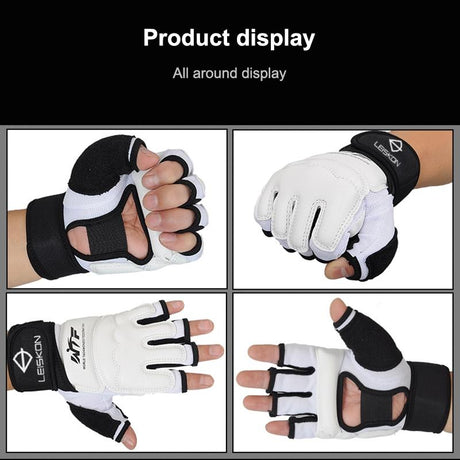 Adult Half Finger Sandbag Training Boxing Gloves - Pu Leather