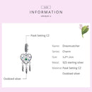 925 Sterling Silver Tassel Dream Catcher Bracelet Charm