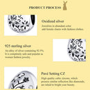925 Sterling Silver Retro Easter Egg Diy Bracelet Beads
