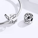 925 Sterling Silver Openable Family Tree Beaded Bracelet