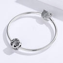 925 Sterling Silver Openable Family Tree Beaded Bracelet