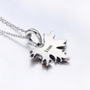 925 Sterling Silver Autumn Maple Leaf Beaded Bracelet