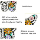 925 Sterling Silver Diy Butterfly Bracelet With Pearl Accents Bsc062