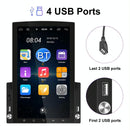 9.7 Inch Vertical Screen Android Car Mp5 Player With Hd 2.5D Glass Navigation And 12-Light Camera