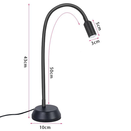 Adjustable Double-Head Led Jewelry Table Lamp For Live Photos