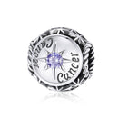925 Sterling Silver Zodiac Zircon Bead Bracelet / Necklace Set Cancer Style - Cancer