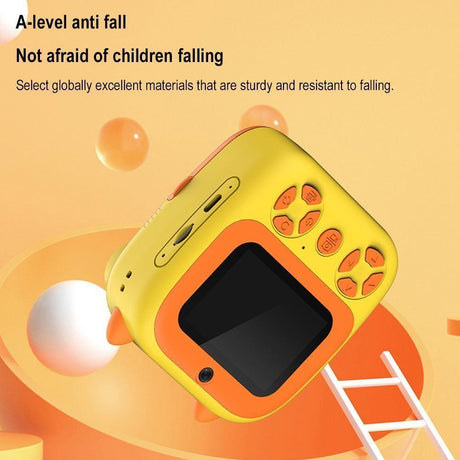 Instant Print Camera With Dual Lens - 2.8 Screen For Kids Blue