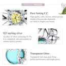 925 Sterling Silver Daisy & Firefly Crystal Bead Bracelet