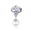 925 Sterling Silver Scallop Pearl Beaded Bracelet Accessory