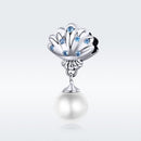 925 Sterling Silver Scallop Pearl Beaded Bracelet Accessory