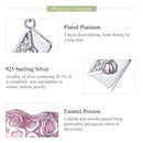 925 Sterling Silver Romantic Love Letter Heart Bracelet With Zirconium Diamond Beads
