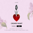 925 Sterling Silver Crown Heart Pendant For Bracelet Or Necklace