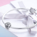 925 Sterling Silver 26 English Letter Beads For Diy Bracelets & Necklaces Style - E