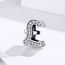 925 Sterling Silver Currency Symbol Pendant For Diy Bracelets And Necklaces