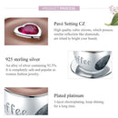 925 Sterling Silver Coffee Cup Beaded Bracelet Charm