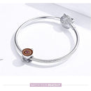 925 Sterling Silver Coffee Cup Beaded Bracelet Charm