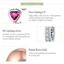 925 Sterling Silver Openable Heart Key Charm For Diy Bracelets