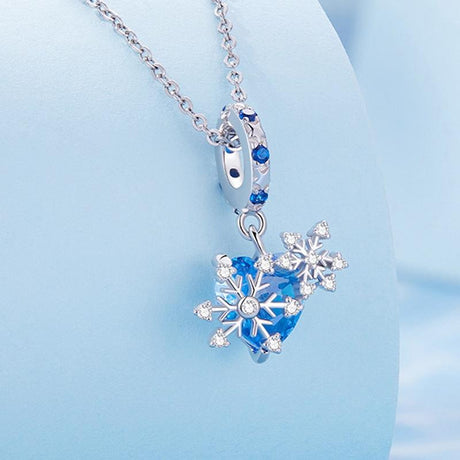 925 Sterling Silver Diy Winter Snowflake Bracelet Bead Set