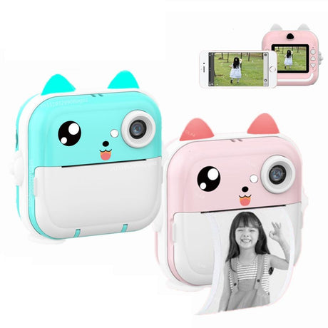 Instant Camera With Thermal Printer And Hd Video - Blue 16G