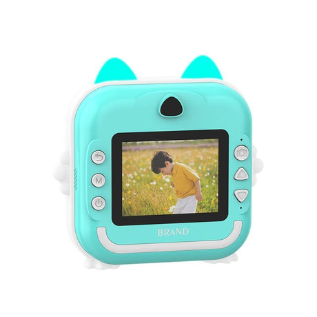 Instant Camera With Thermal Printer And Hd Video - Blue 16G