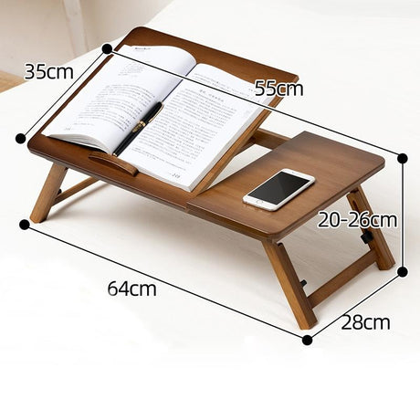 Adjustable Folding Laptop Desk For Dorm Or Study - Height And Space Saver