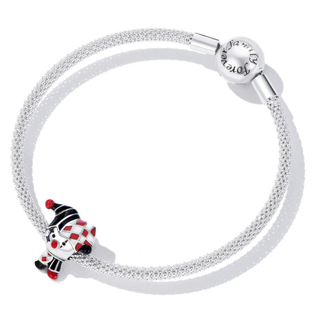 925 Sterling Silver Poker Clown Beads For Diy Bracelets & Necklaces
