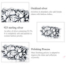 925 Sterling Silver Flower Bead Bracelet & Necklace Set