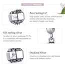 925 Sterling Silver Fitness Dumbbell Pendant For Diy Bracelets