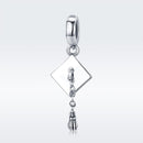 925 Sterling Silver Diy Bracelet Charm University Hat Beads