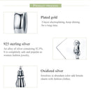 925 Sterling Silver Diy Bracelet Charm University Hat Beads