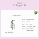 925 Sterling Silver Moon Beaded Bracelet Accessory