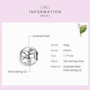 925 Sterling Silver Diy Zodiac Bracelet Beads Virgo Style - Virgo