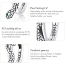 925 Sterling Silver Snake Ear Buckle Earrings For Women