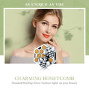 925 Sterling Silver Personalized Bee Hive Bracelet Charm