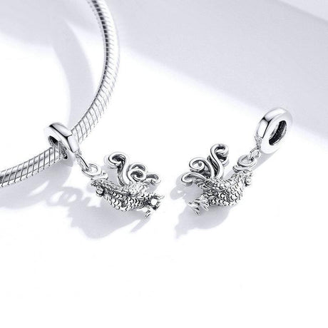 925 Sterling Silver Rooster Pendant For Diy Bracelets