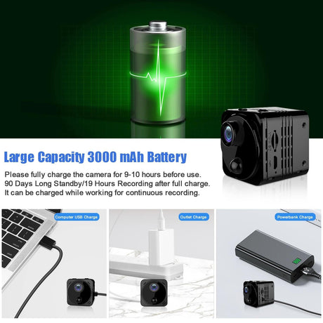 Mini Hd Webcam With Night Vision For Remote Monitoring