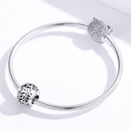 925 Sterling Silver Diy Birthstone Bracelet / Necklace Set July Style - July
