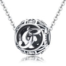 925 Sterling Silver 26 English Letter Beads For Diy Bracelets & Necklaces Style - G