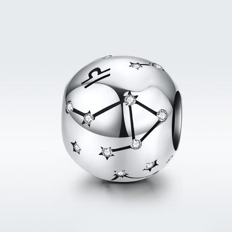 925 Sterling Silver Diy Zodiac Bracelet Beads Libra Style - Libra