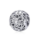 925 Sterling Silver Flower Beads For Diy Bracelets & Necklaces