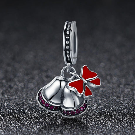 925 Sterling Silver Christmas Wind Chime Pendant