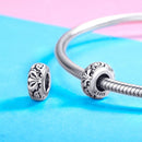 925 Sterling Silver Flower Beads Bracelet Hollow Pattern