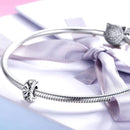 925 Sterling Silver Flower Beads Bracelet Hollow Pattern