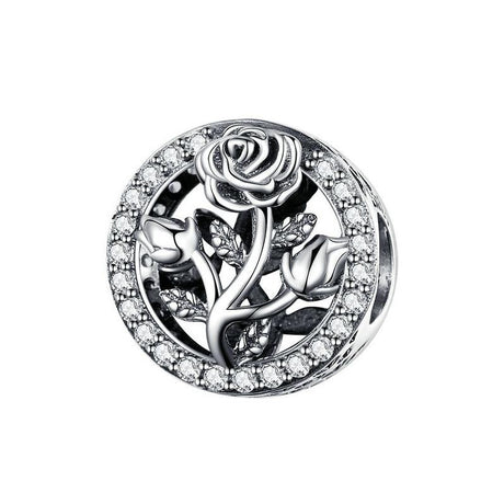 925 Sterling Silver Rose Beads For Diy Jewelry Accessories