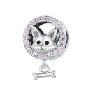 925 Sterling Silver Corgi Puppy Bracelet Beads