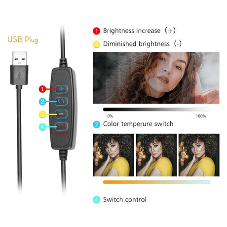 Adjustable 8-Inch Flat-Panel Live Fill Light With Overhead Bracket